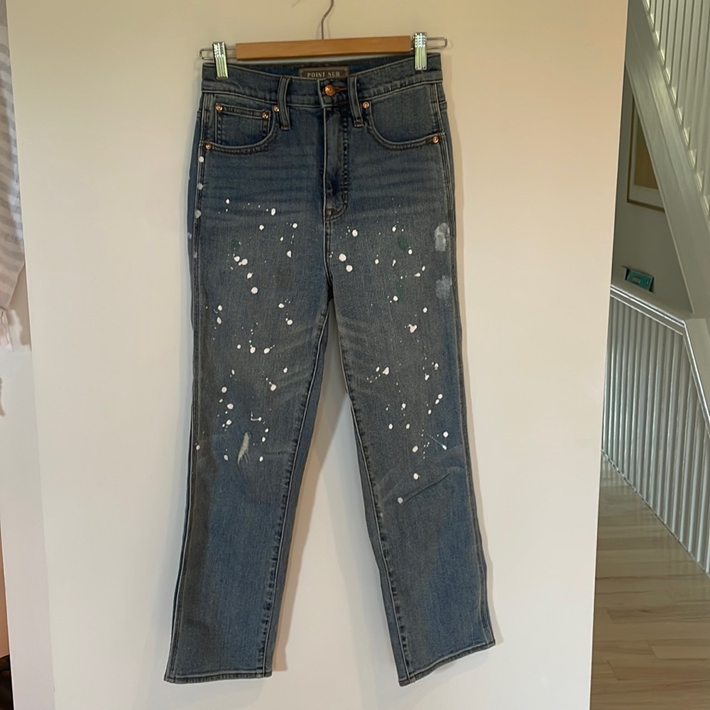 Point Sur Paint Splattered Denim